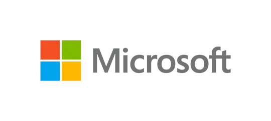 Corporate logo for Microsoft